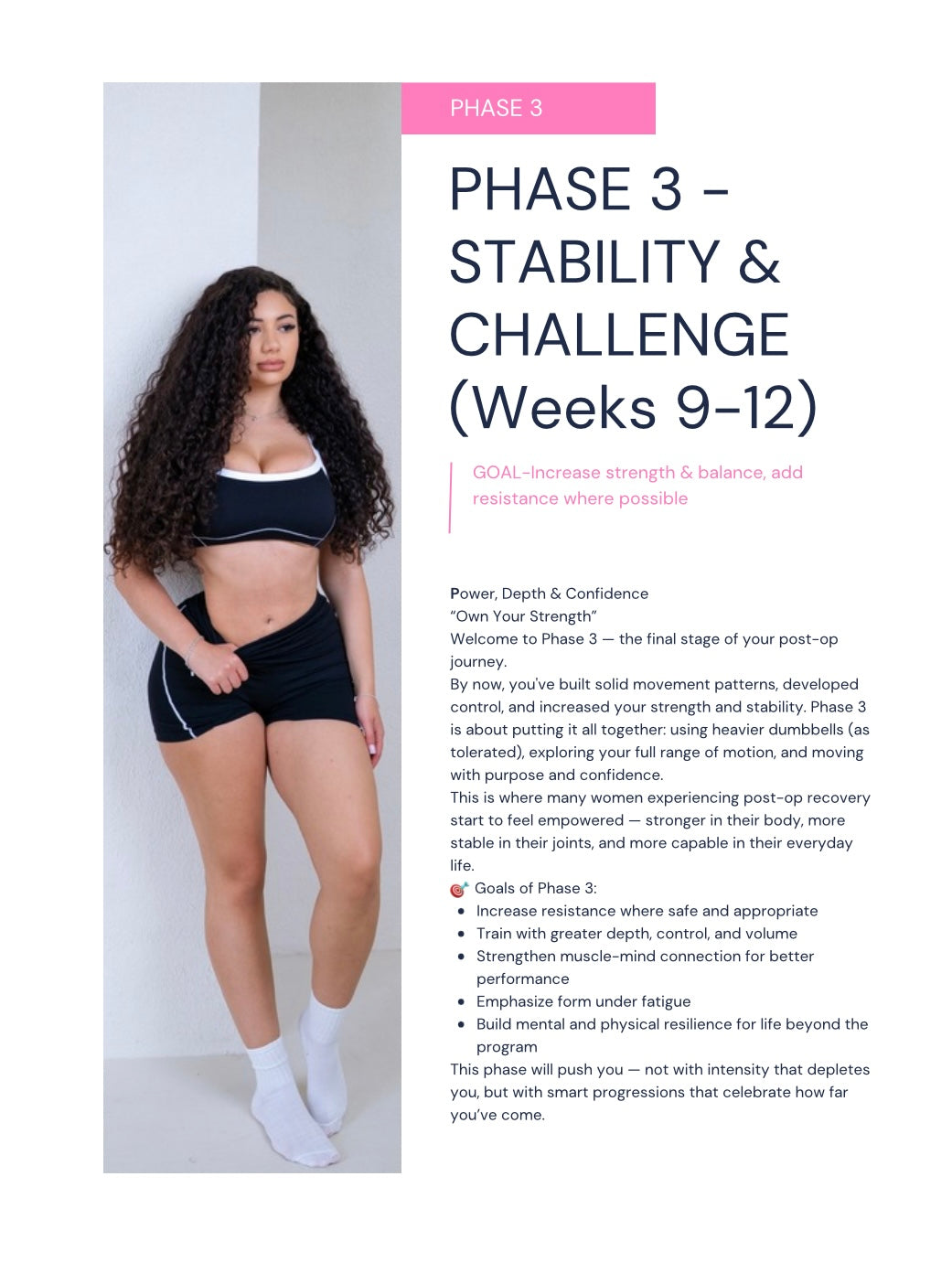 12 Week Post-BBL Home Workout Plan