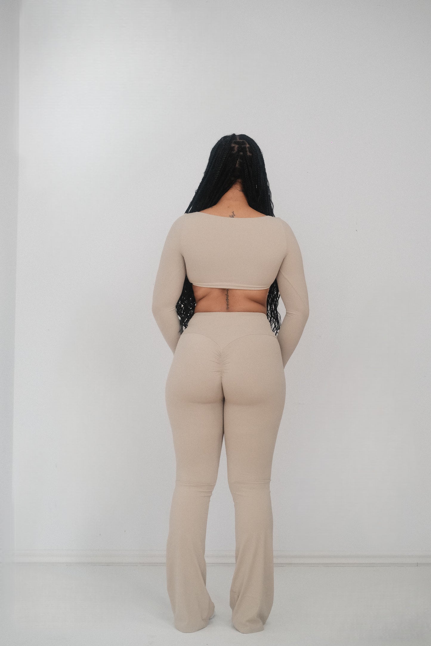 Eternity Flare Leggings - Taupe