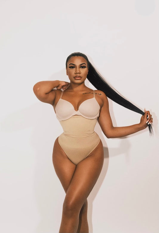 Beige Shapewear Thong