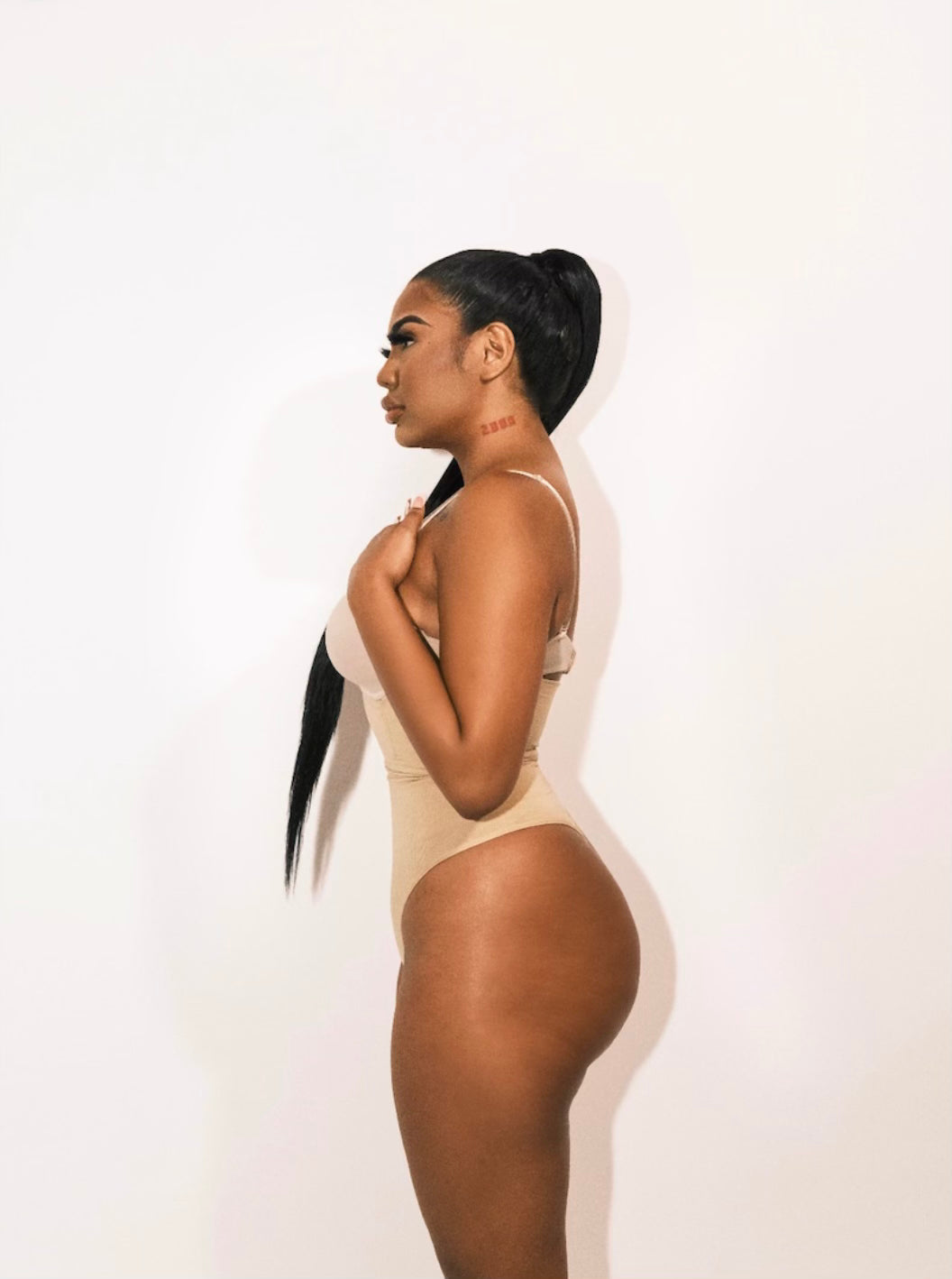 Beige Shapewear Thong