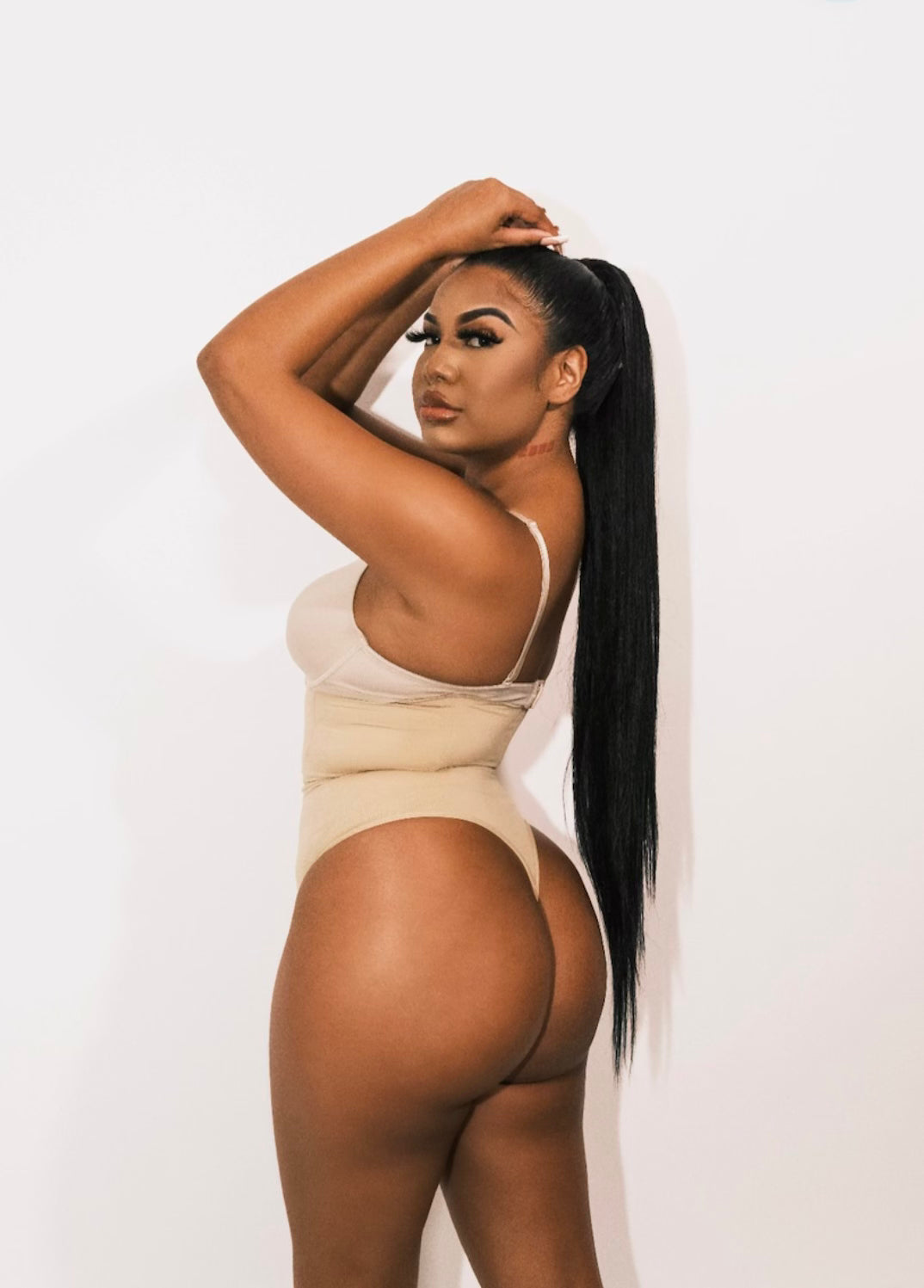 Beige Shapewear Thong