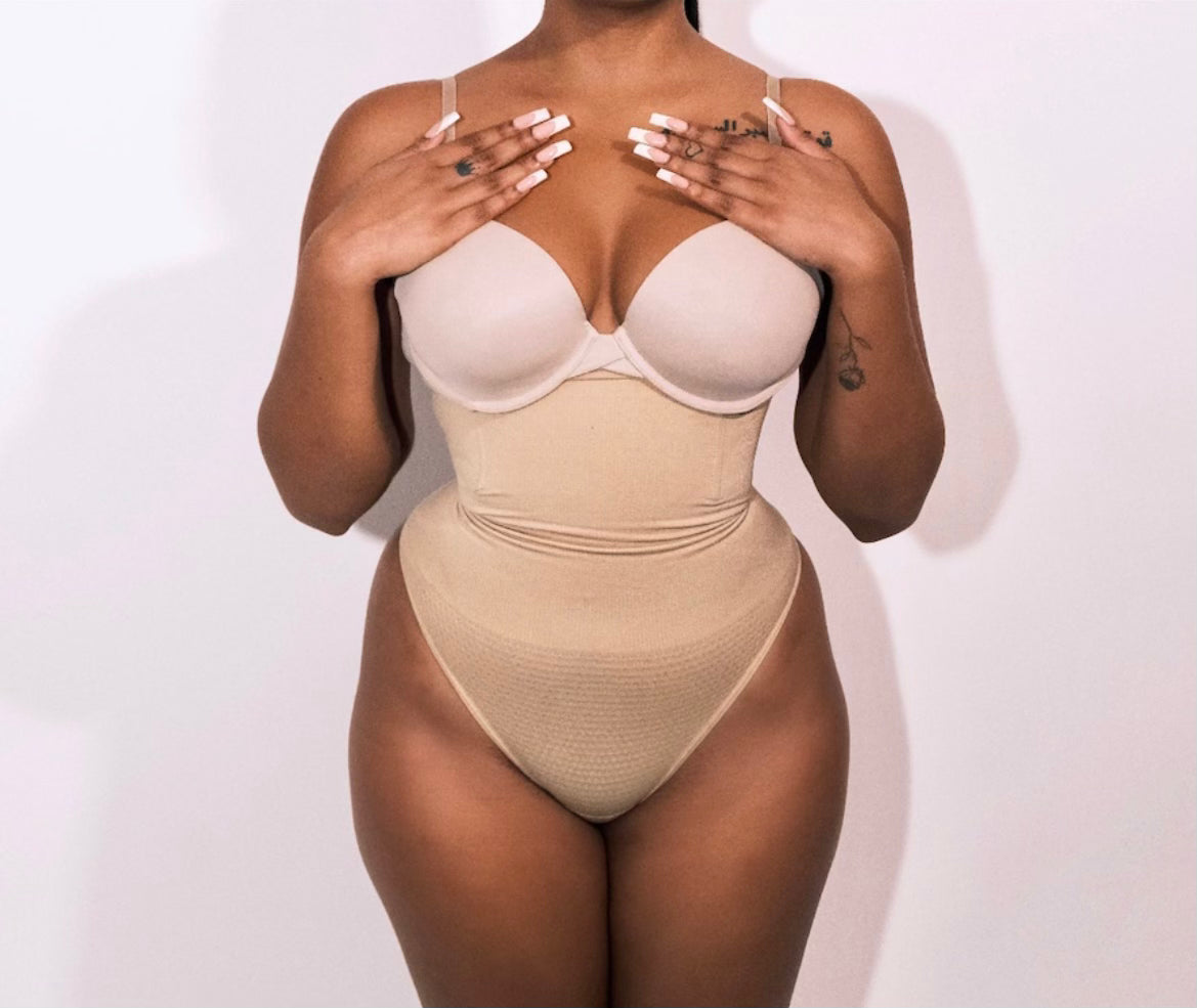 Beige Shapewear Thong